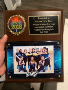 Yuma Fury Fastpitch Fall 2018
